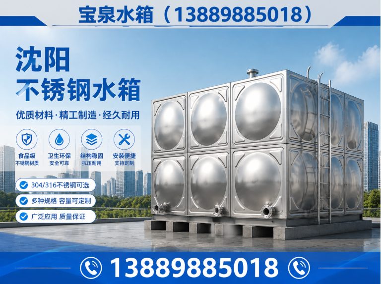 新民市组合式不锈钢水箱展示图
